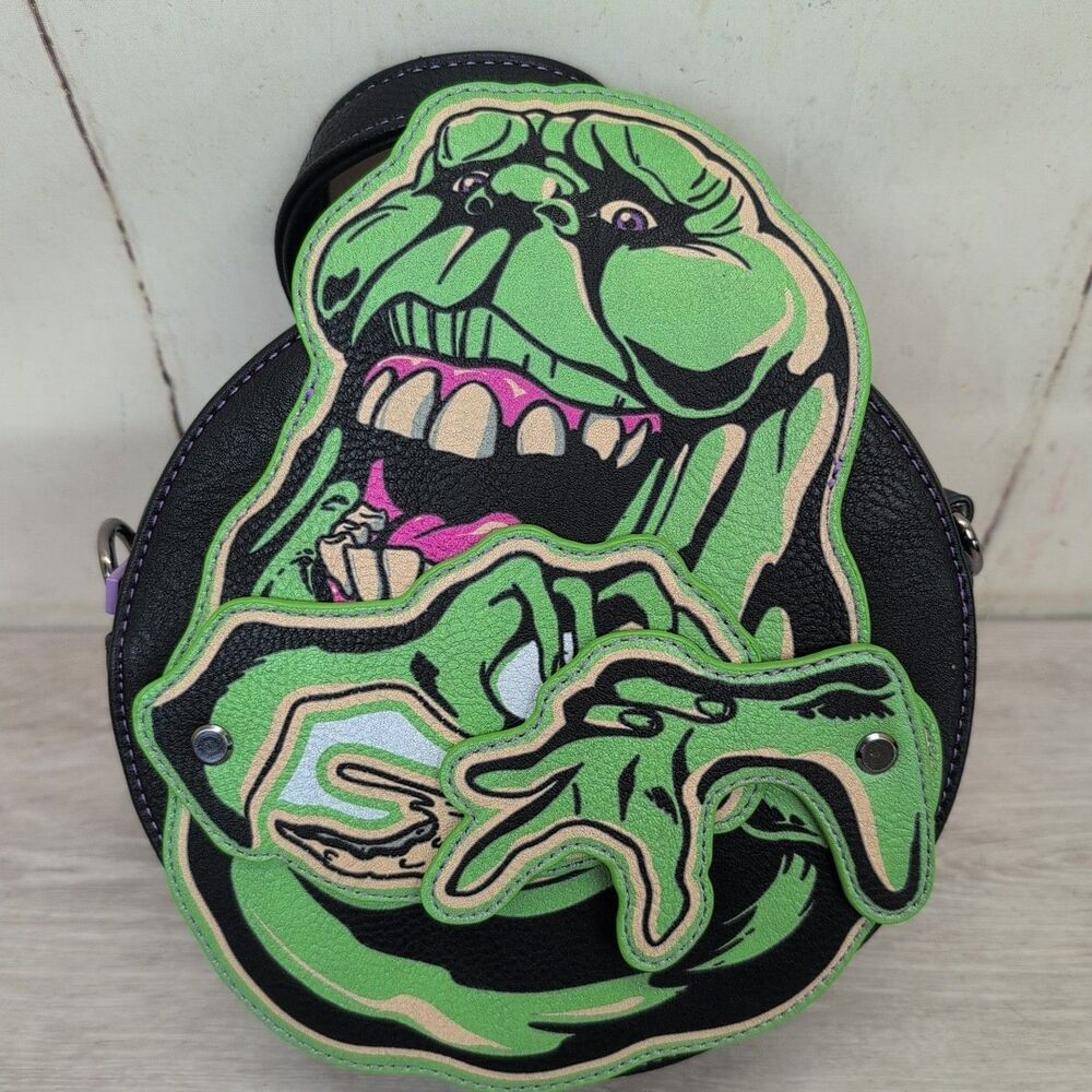 2024 Halloween Horror Nights Ghostbusters Slimer Mini Crossbody Bag Backpack New - Picture 2 of 7